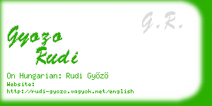 gyozo rudi business card