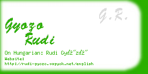gyozo rudi business card